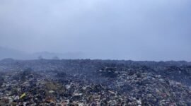 TPST Sarimukti di Kabupaten Bandung Barat Terbakar. (Dok. BNPB) 
