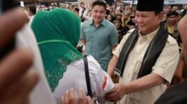 Ketua Umum Partai Gerindra Prabowo Subianto menghadiri acara Konsolidasi Zona III Pemenangan Pileg Partai Bulan Bintang di Hotel Pangeran Beach, Padang. (Instagram.com/@prabowo)