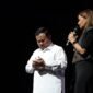 Ketua Umum Partai Gerindra Prabowo Subianto di acara 'Mata Najwa On Stage: 3 Bacapres Bicara Gagasan' di Graha Sabha Pramana UGM. (Facbook.com/@Prabowo Subianto )
