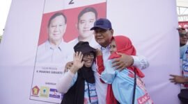Calon Presiden nomor urut 2, Prabowo Subianto hadir di acara Deklarasi Dukungan dari masyarakat Subang dan Relawan.  (Dok. TKN Prabowo - Gibran)