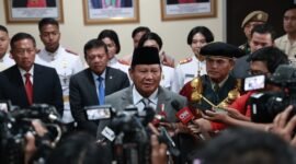 Menteri Pertahanan Prabowo Subianto menghadiri wisuda Unhan RI di Sentul, Bogor. (Dok. Tim Media Prabowo)
