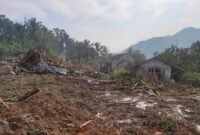 Tanah longsor terjadi di Kampung Joglo, Desa Sirnagalih dan Kampung Gintung Desa Cibenda, Kecamatan Cipongkor, Kabupaten Bandung Barat. (Dok,. BPBD Kabupaten Bandung Barat)