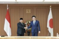 Menteri Pertahanan (Menhan) RI Prabowo Subianto bertemu dengan Menhan Jepang Kihara Minoru di Tokyo. (Dok. Tim Media Prabowo)