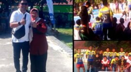 Turnamen dibuka langsung oleh Didin Rolani ,SH hadir  Forkopimcam dan Kepala Desa  Karangsambung. ( Dok. Hallobandung.com / Abdul Haris )