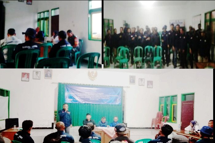 Nota kesepakatan tidak dindahkan, Karang Taruna Desa Ciptasari jorag kantor desa ( Dok.Hallobandung.com / Nana Suryana H )