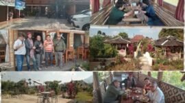 Saung Bambu Parahyangan sajikan kuliner nasi liwet dadakan dengan konsep lesehan ( Dok.Hariansumedang. com / NSH )