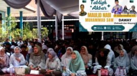 Acara utama diisi tausiyah yang disampaikan Ustadz Ramdan Juniarsyah M.AG ( Daway ) dari Bandung. (Dok.Hallobandung.com ,/ Doddy/ Oki) 