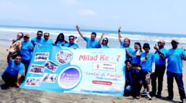 Media Nuansa Realita gelar syukuran dan bakti sosial yang bertempat di Pelabuhan Ratu ( foto istimewa / Abdul Haris Nasution )