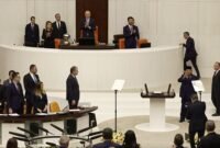 Presiden Prabowo Subianto saat berpidato di depan Parlemen Turki di Ankara. (Dok. Tim Media Prabowo)
